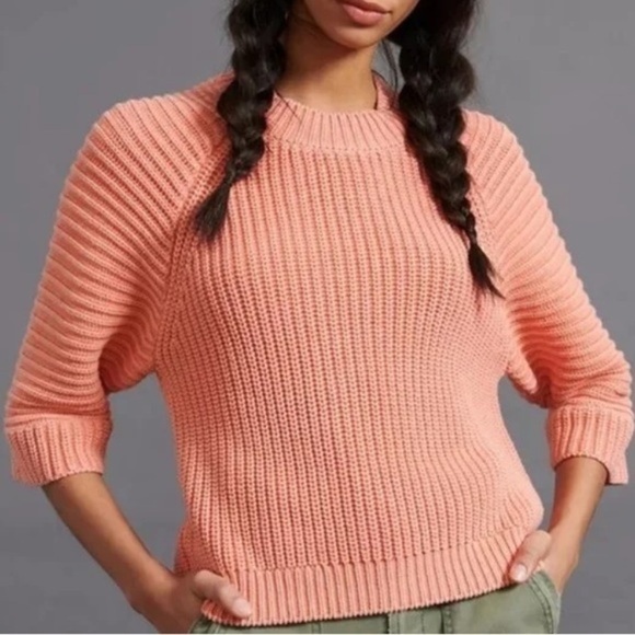 Maeve by Anthropologie Mackenzie Chunky Knit Sweater Size L - Picture 1 of 8